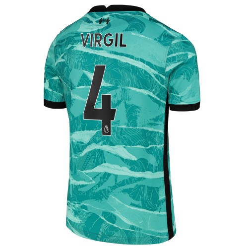 Liverpool Fodboldtrøjer Virgil Van Dijk 4 Udebanesæt 2020/21 Kort ærmer Liverpool Fodboldtrøjer Virgil Van Dijk 4 Udebanesæt 2020/21 Kort ærmer